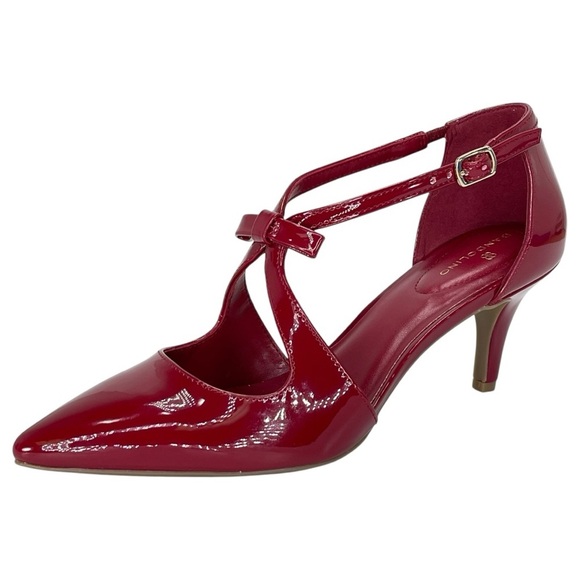 Bandolino Zeffer3 Red Patent Leather Womens Heels Size 8.5M - Picture 2 of 14